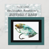 Invitation L'art du leurre de pêche au filet d'eau (Devant / Derrière)