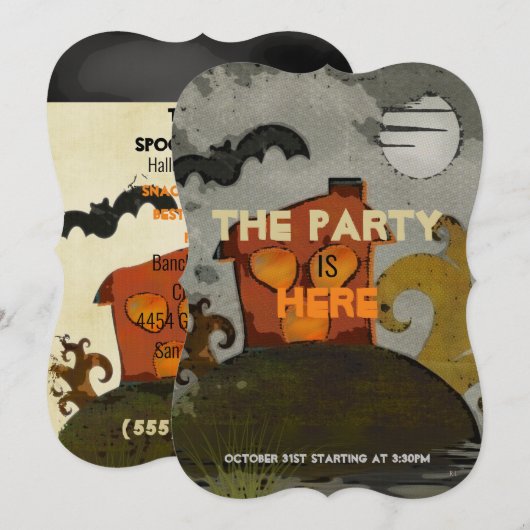 Invitation L'art folk fantasmagorique des Spookz (Devant / Derrière)