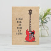 Invitation L'art musical sans musique La vie serait une erreu (Debout devant)