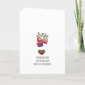 Invitation L'art populaire ukrainien Baby shower de Matryoshk (Dos)