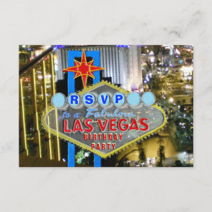 Invitation Las Vegas a invité les invités RSVP