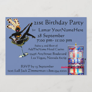 Invitation Las Vegas Anniversaire Boys Night Out