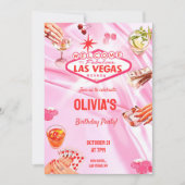 Invitation Las Vegas Anniversaire Fête Femmes Poker Invitatio (Devant)