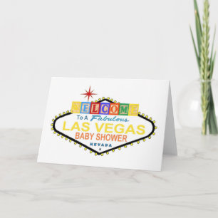 Invitation Las Vegas Baby shower Blocks Card