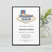Invitation Las Vegas Bachelor Party (Debout devant)