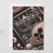 Invitation Las Vegas Bachelorette élégante (Dos)