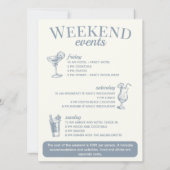 Invitation Las Vegas Bachelorette Party Itinéraire Customisé (Dos)