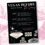 Invitation Las Vegas Bachelorette Party Itinéraire Customisé<br><div class="desc">Vous vous mariez ! Ou votre BFF est, dans les deux cas, cette invitation et l'itinéraire de destination est parfait pour votre voyage sauvage à Las Vegas Baby! Customisez cette invitation à thème "Vegas avant les Vows" Las Vegas Bachelorette et carte d'itinéraire avec votre propre description, dates et détails personnalisables...</div>
