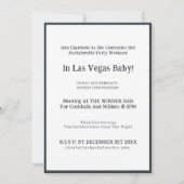 Invitation Las Vegas Bachelorette Party White (Dos)