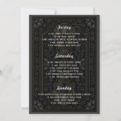 Invitation Las Vegas Bachelorette Weekend Party Black Gold (Dos)