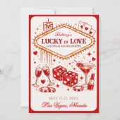Invitation Las Vegas Bride Tribe Casino Party  (Devant)