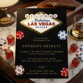 Invitation Las Vegas Casino Night Bachelor Party