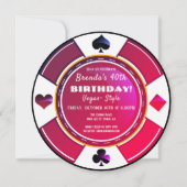 Invitation Las Vegas Casino Night Birthday Party (Dos)