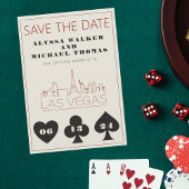 Invitation Las Vegas Casino Skyline Mariage Enregistrer La Da