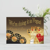 Invitation Las Vegas Deluxe Mariage | sable (Debout devant)