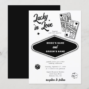 Invitation Las Vegas Destination Casino Lucky in Love Mariage