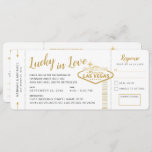 Invitation Las Vegas Destination Mariage Pass Embarquement Bi<br><div class="desc">Mariage à Las Vegas destination mariage carte d'embarquement billet d'avion invitation avec carte RSVP coupé en faux or et blanc chic. Les invités se réjouissent de ces invitations de mariage de destination amusante! Tout ce qui se trouve sur le modèle de conception peut être modifié lorsque vous cliquez sur "customiser...</div>