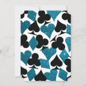 Invitation Las Vegas Destiny Malibu Blue Parties scintillant (Dos)