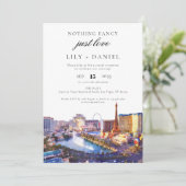 Invitation Las Vegas Elopement Wedding Reception (Debout devant)