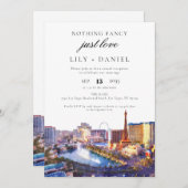 Invitation Las Vegas Elopement Wedding Reception (Devant / Derrière)