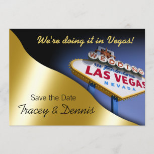 Invitation Las Vegas Enregistrer la date Mariage Inviter