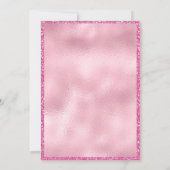 Invitation Las Vegas - Fête de Bachelorette rose (Dos)