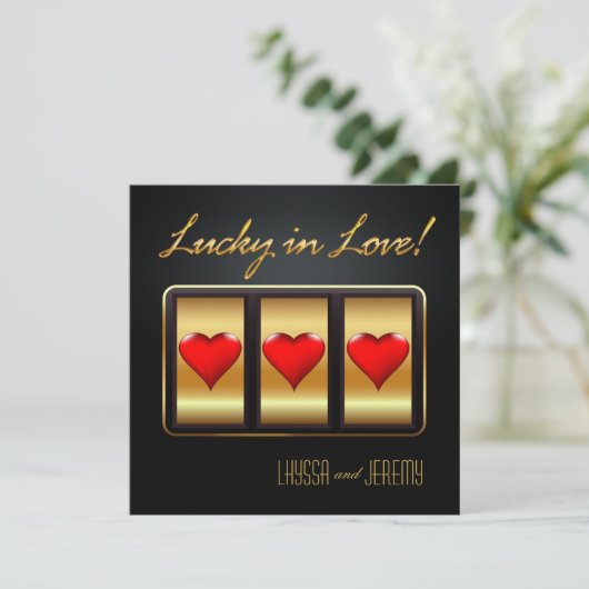 Invitation Las Vegas Lucky in Love Réception (Debout devant)