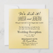 Invitation Las Vegas Lucky in Love Réception (Dos)