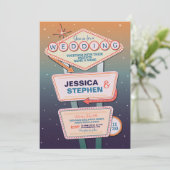 Invitation Las Vegas Mariage Casino Party (Debout devant)