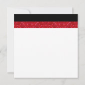 Invitation Las Vegas Mariage Dice Thème Ruby Red Faux Parties (Dos)