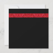 Invitation Las Vegas Mariage Dice Thème Ruby Red Faux Parties (Dos)