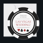 Invitation Las Vegas Mariage Poker Chip noir blanc<br><div class="desc">Ce faire-part de mariage de puces de poker noir et blanc est sûr d'apporter de l'excitation et de l'anticipation pour vos invités à se joindre à vous dans cette célébration sûr d'être amusant! Coordination des produits disponibles.</div>