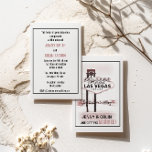 Invitation Las Vegas romantique Mariage moderne invite<br><div class="desc">Moderne, romantique, formel avec un look vintage et rétro. Tous les textes par défaut peuvent être entièrement customisés avec vos propres mots pour répondre à vos besoins, et vous pouvez également modifier les polices, les tailles, le placement de texte et les couleurs du texte. Pour modifier le texte uniquement, utilisez...</div>