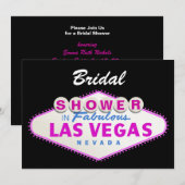Invitation Las Vegas signe mariage de destination enterrement (Devant / Derrière)