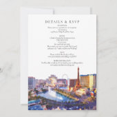 Invitation Las Vegas Skyline Watercolor All In One Wedding (Dos)