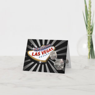 Invitation Las Vegas Starburst Mariage Réception argent noir