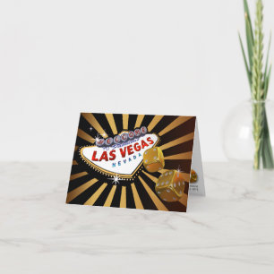 Invitation Las Vegas Starburst Mariage Réception or noir