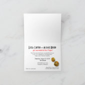 Invitation Las Vegas Starburst Mariage Réception or noir (Intérieur)