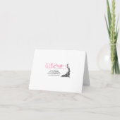 Invitation Las Vegas Starburst Mariage Réception rouge noir (Dos)
