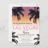 Invitation Las Vegas Summer Girls Weekend Bachelorette Party (Devant)