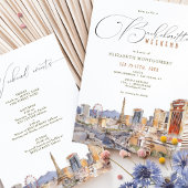 Invitation LAS VEGAS Travel Bachelorette Itinéraire