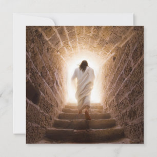 Invitation L'Ascension – Jésus marchant dans la lumière