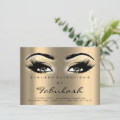 Invitation Lash Extension Instructions de post-soins Sepia Go (Debout devant)