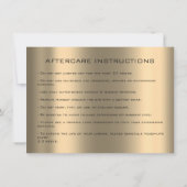 Invitation Lash Extension Instructions de post-soins Sepia Go (Dos)