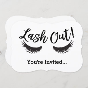 Invitation Lash Out Eyelashes Lash Salon Artiste de maquillag