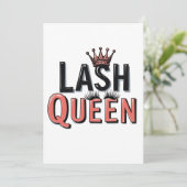 Invitation Lash Queen Funny Oye Lashes Se Comforment (Debout devant)