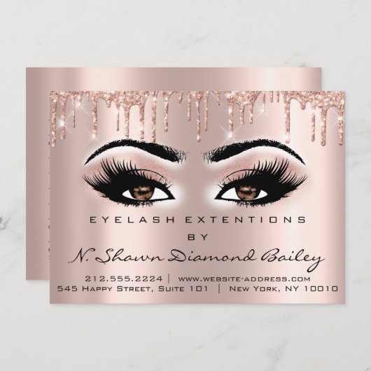 Invitation Lashes Extension des soins postérieurs Instruction (Devant / Derrière)