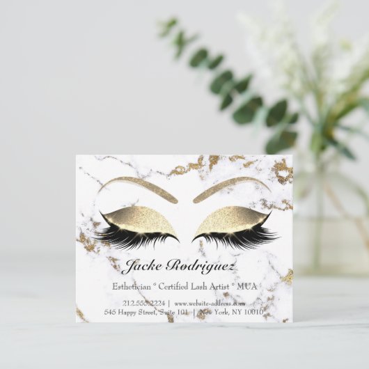 Invitation Lashes Prolongation Instructions de postsoins Maqu (Debout devant)