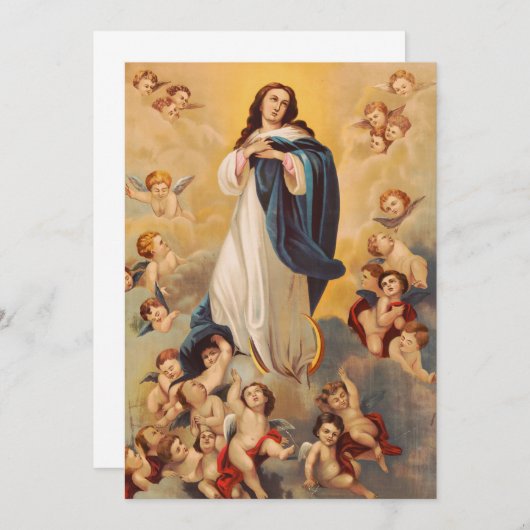 Invitation L'Assomption de la Vierge Marie (Devant / Derrière)