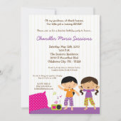 Invitation l'assoupissement de la fille 5x7 composent (Devant)